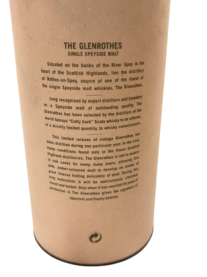 Glenrothes 1985/1997 40% 70cl – Single Malt Speyside Vintage Whiskey